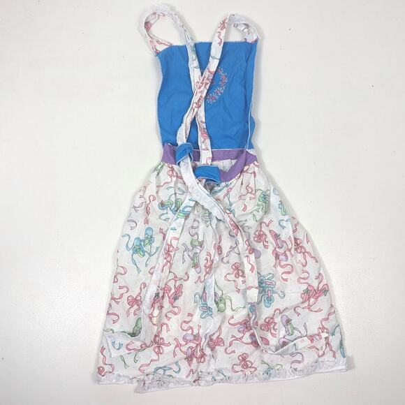 Vintage Apron Girls Size 14-16 Ballerina Monogram 'C' - Picture 4 of 8
